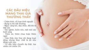 dấu hiệu mang thai